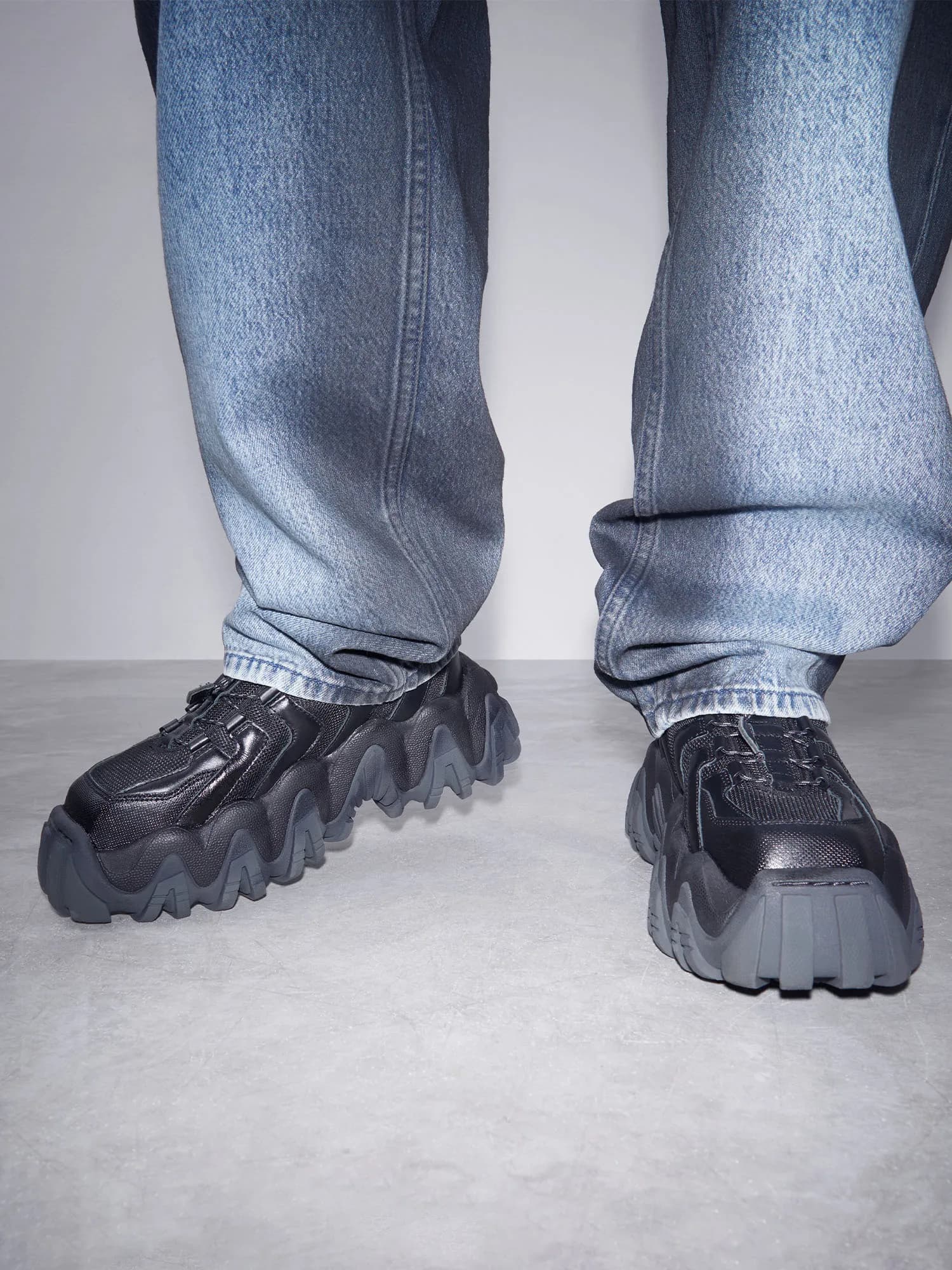 EYTYS Halo Leather Black Sneakers | EYTYS