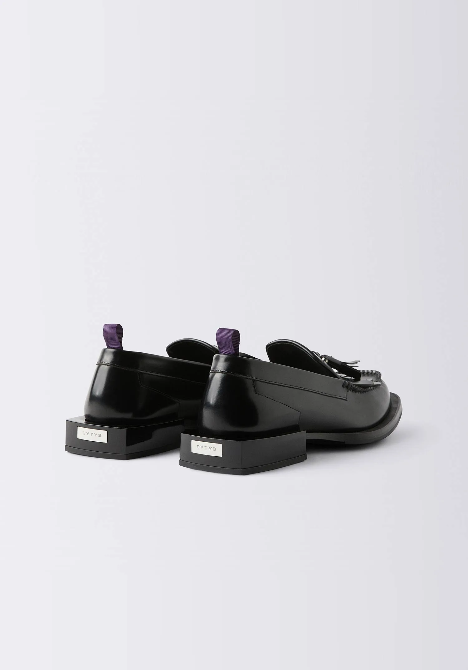 EYTYS Rio Fringe Leather Black Loafers | EYTYS