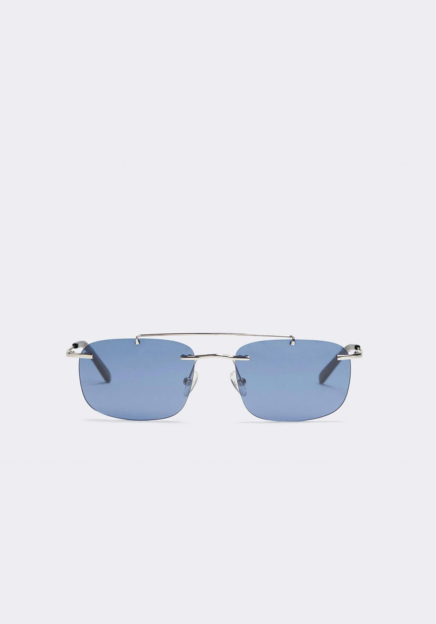EYTYS Avery Silver/Denim Blue Sunglasses
