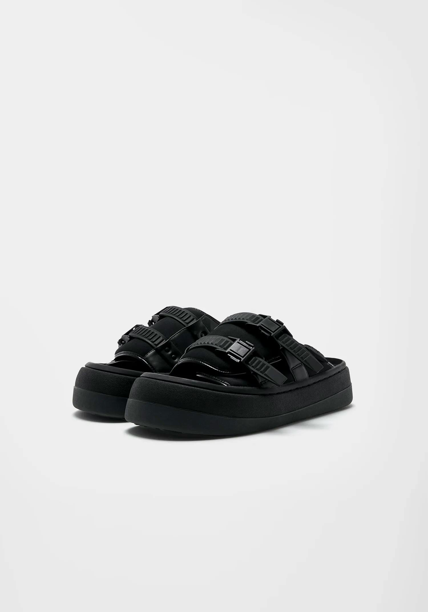 EYTYS Capri Neoprene Black Sandals